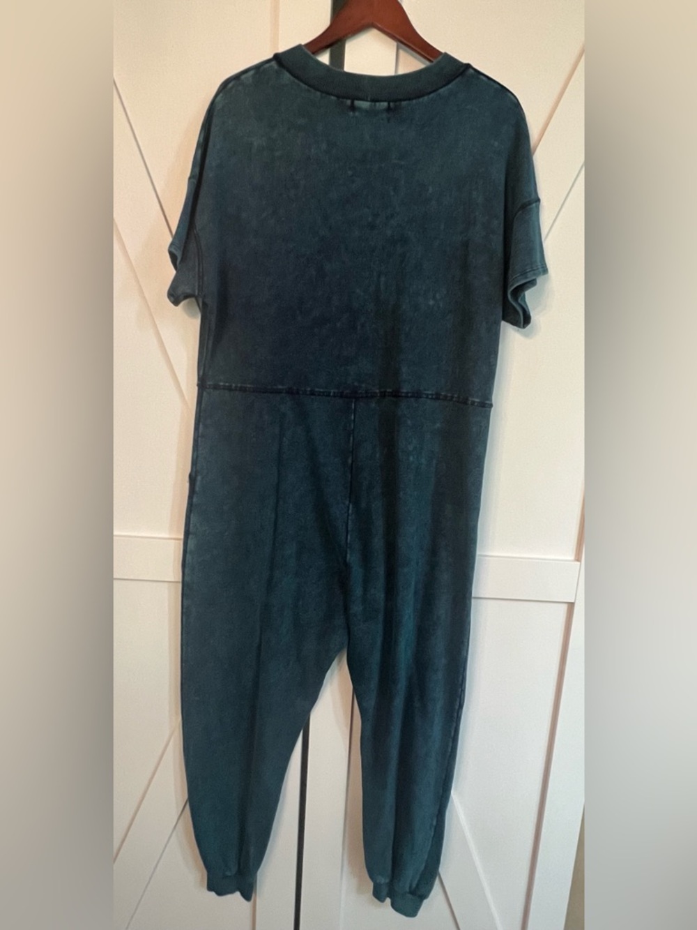 Zenana Outfitters Teal V-Neck One-Piece Bodysuit - Picture 3 of 6